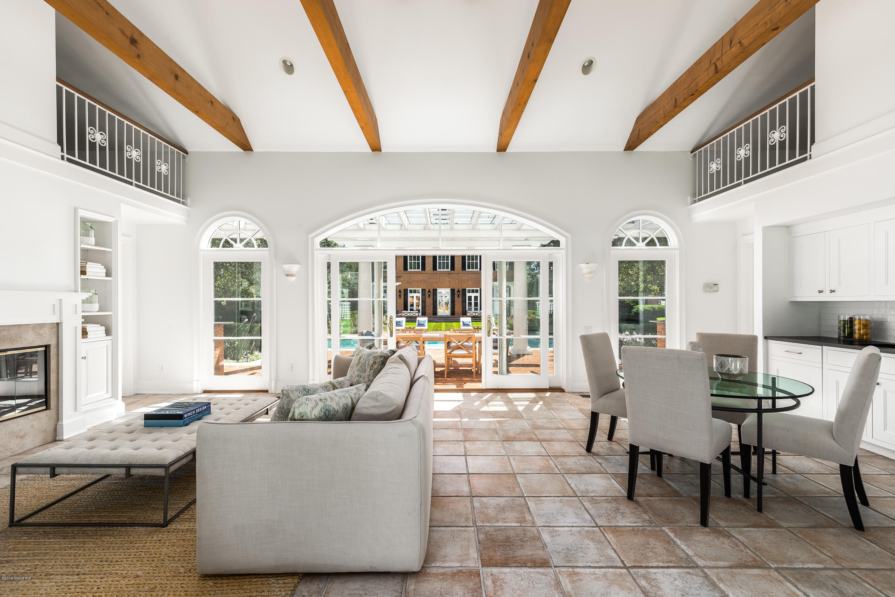 16 Andrews Farm Road Greenwich, CT 06831 - Photo 39 of 44 a living room with furniture and large windows