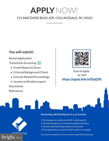 $850 | 131 MacDade Boulevard, Unit 2F, Collingdale, PA 19023