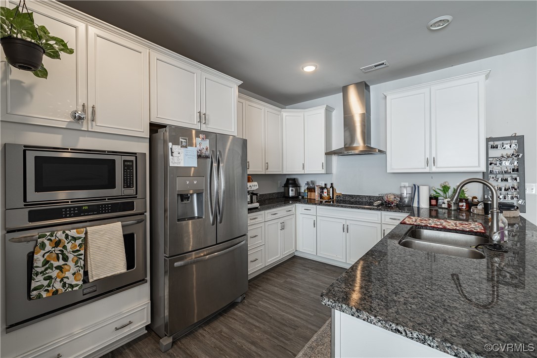 5329 Old Main Street, Unit A Henrico, VA 23231 - Photo 6 of 39 a kitchen with granite countertop a refrigerator stove and sink