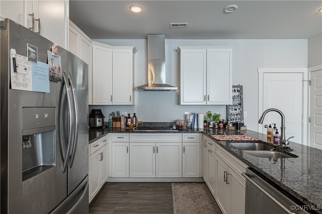 5329 Old Main Street, Unit A Henrico, VA 23231 - Photo 8 of 39 a kitchen with stainless steel appliances granite countertop a sink stove and refrigerator