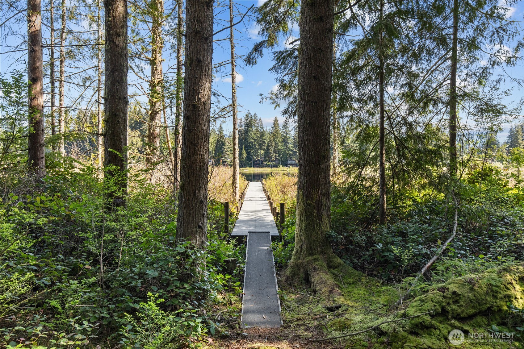 27525 West Lake Riley Road Arlington, WA 98223 - Photo 26 of 40 a view of a garden with large trees