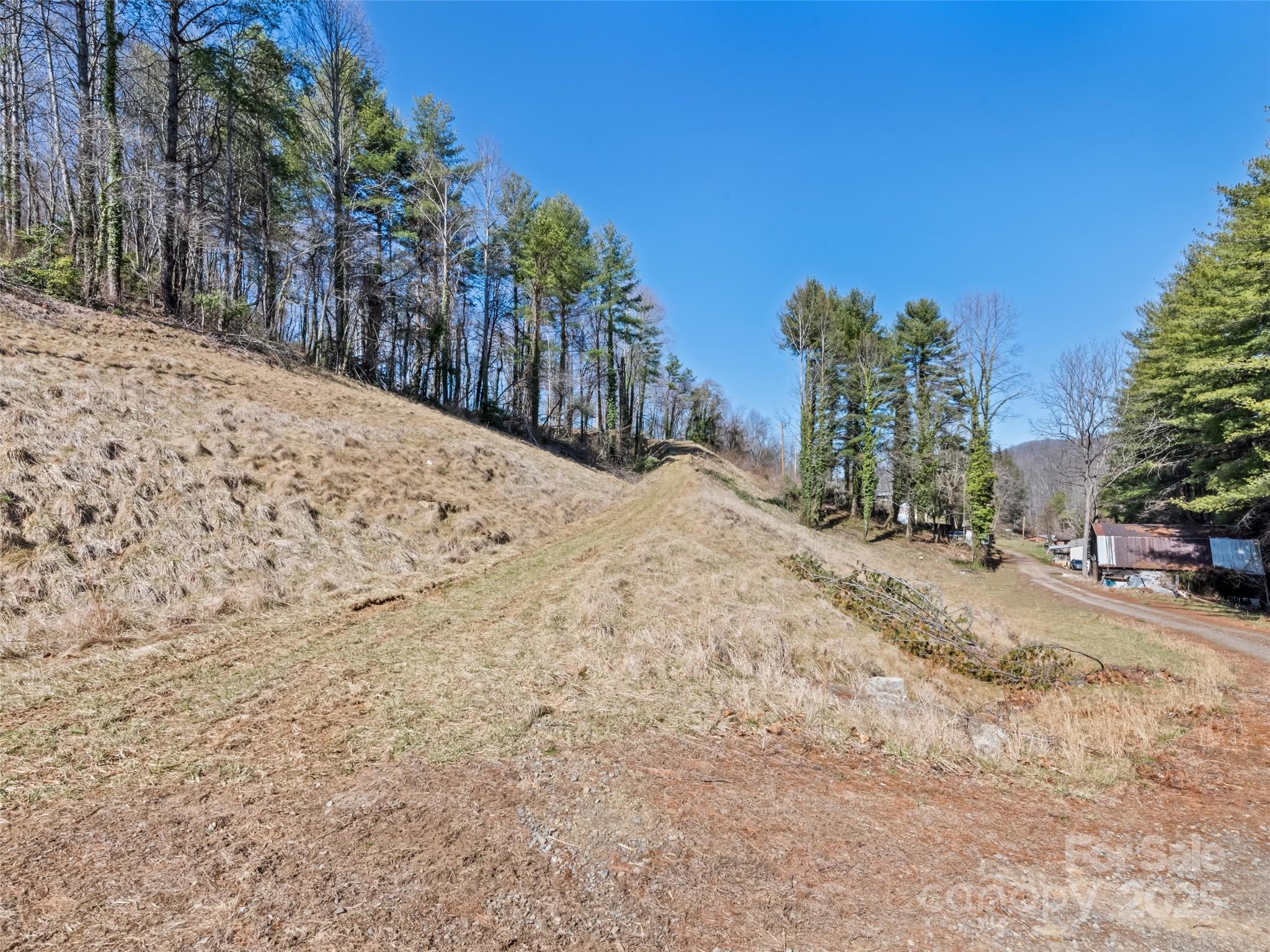 157 Harveys Mountain Road Clyde, NC 28721 - Photo 13 of 16 a view of a backyard of snow