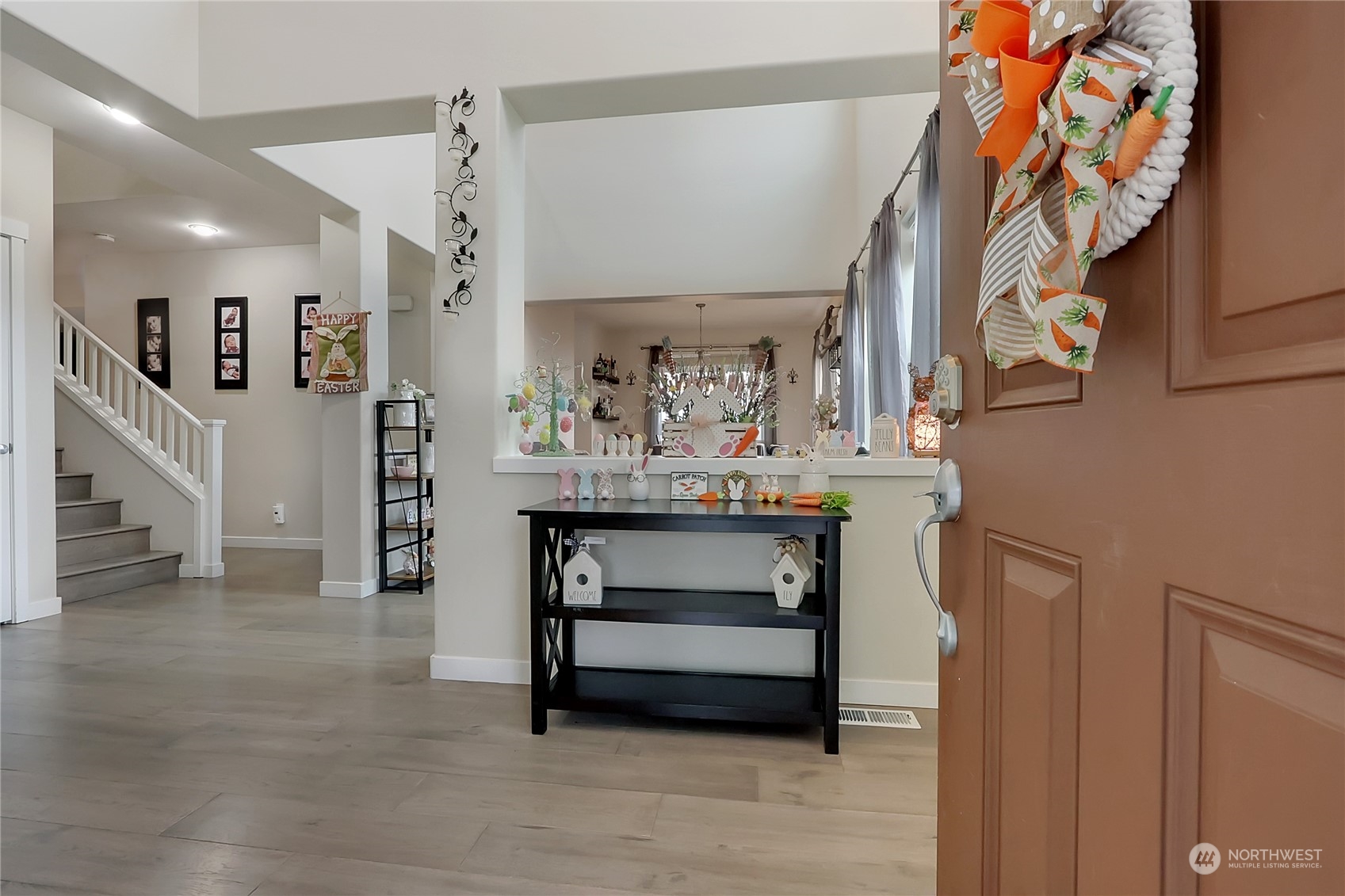 16004 24th Street East Lake Tapps, WA 98391 - Photo 4 of 32 a view of hall way with furniture and staircase