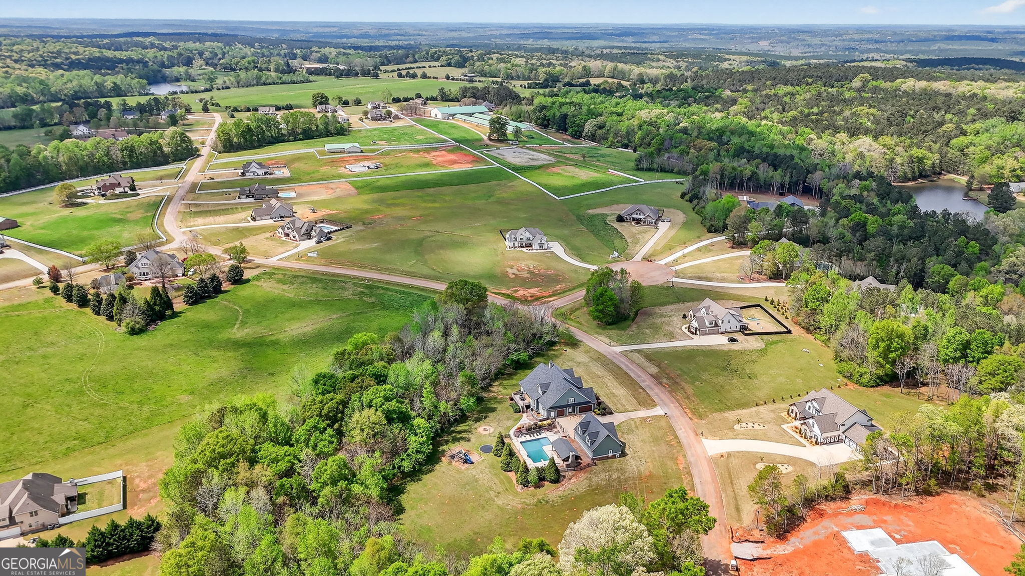 130 Derby Drive Forsyth, GA 31029 - Photo 89 of 97 an aerial view of a house with a yard