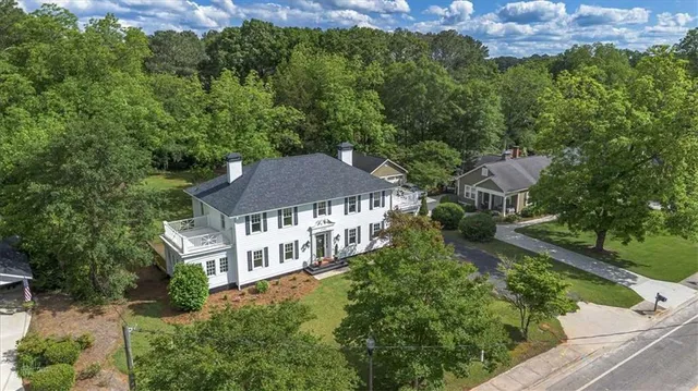 a house that has a tree in it