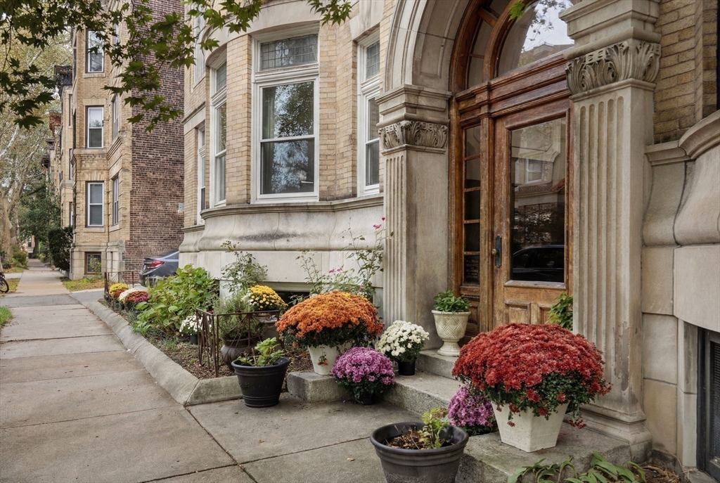 7 Parkman Street, Unit 1 Brookline, MA 02446 - Photo 26 of 27 a view of a patio filled with furniture and a potted plant