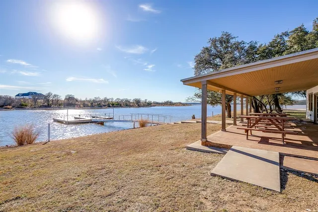 a view of swimming pool with lake view