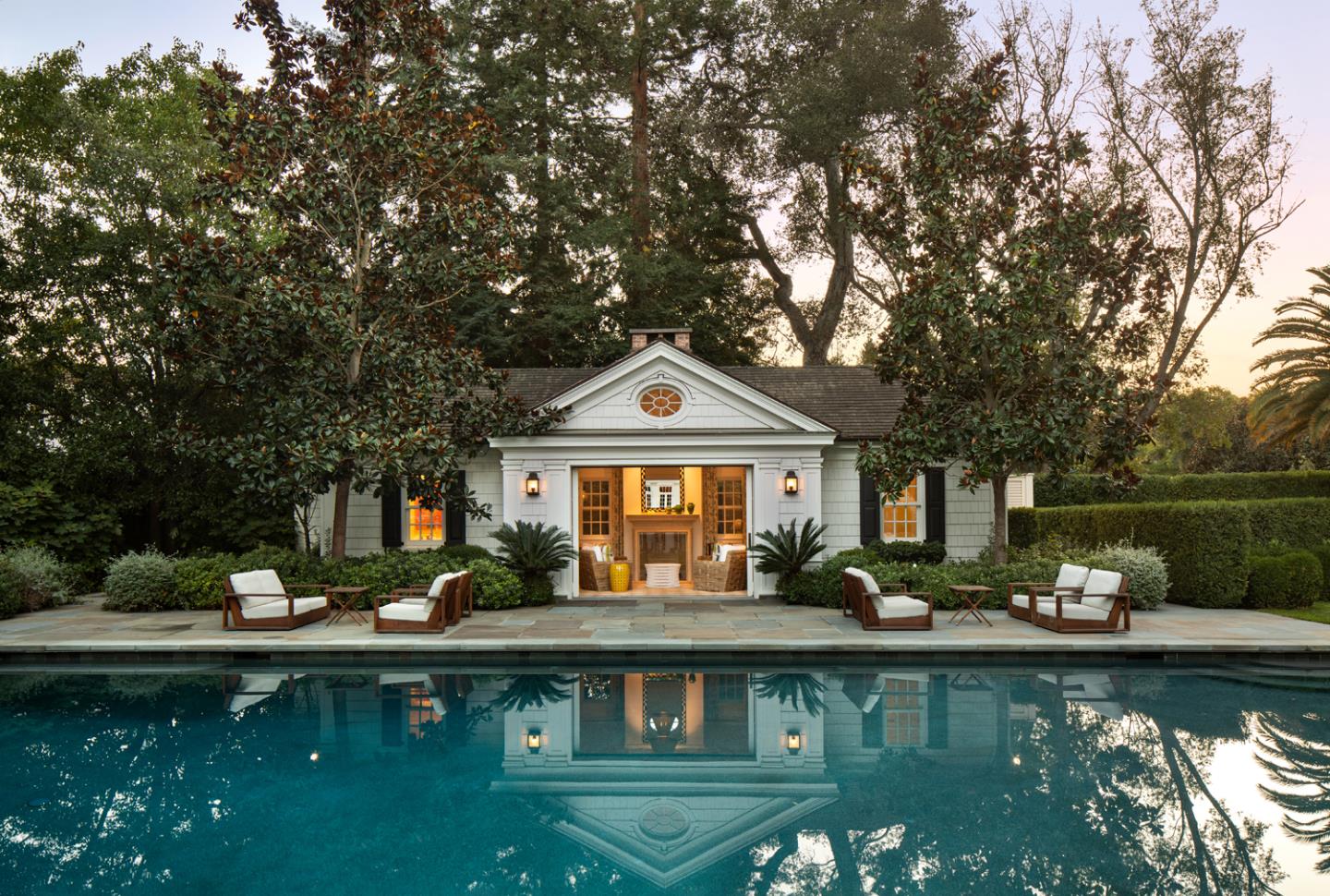 98 Stevenson Lane Atherton, CA 94027 - Photo 9 of 10 a front view of a house with garden view