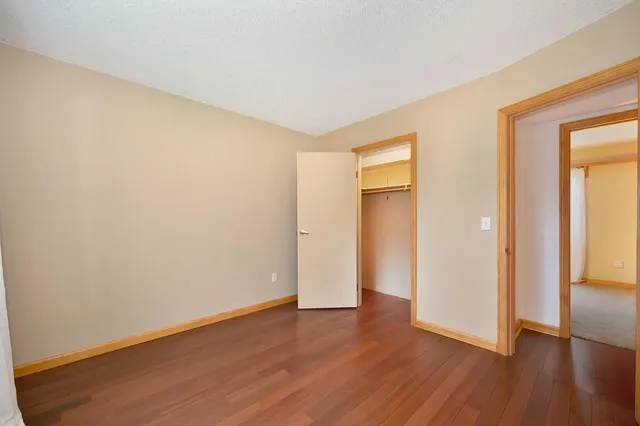 a view of a room with an empty room