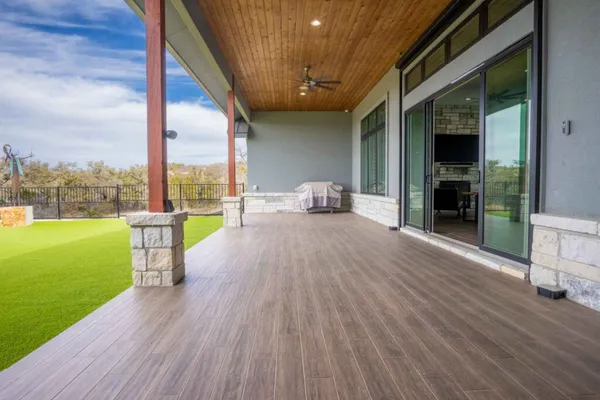 a view of a living room and hardwood floor