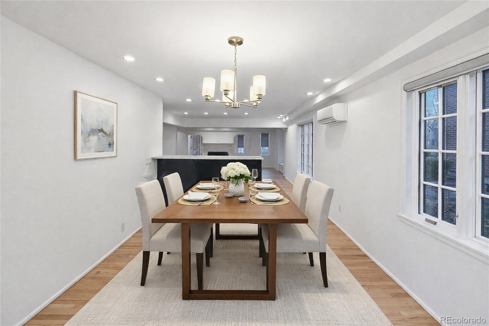 789 15th Street Boulder, CO 80302 - Photo 12 of 30 a view of a dining room with furniture and chandelier