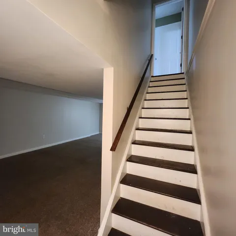 an empty room with a natural light