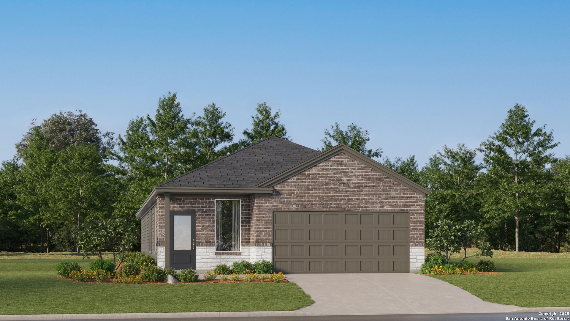 1727 Quintero Place Converse, TX 78109 - Photo 1 of 26 a front view of a house with a garden and trees