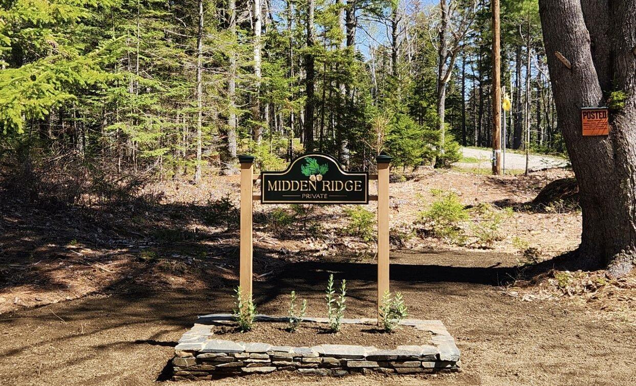 Lot 1 Midden Ridge Road Boothbay, ME 04537 - Photo 2 of 20 Midden Ridge Sign