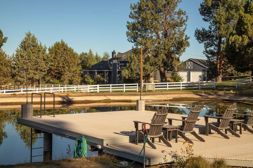 60675 Billadeau Road Bend, OR 97702 - Photo 62 of 87 The irrigation pond also has a dock to enjoy summer evening ons.