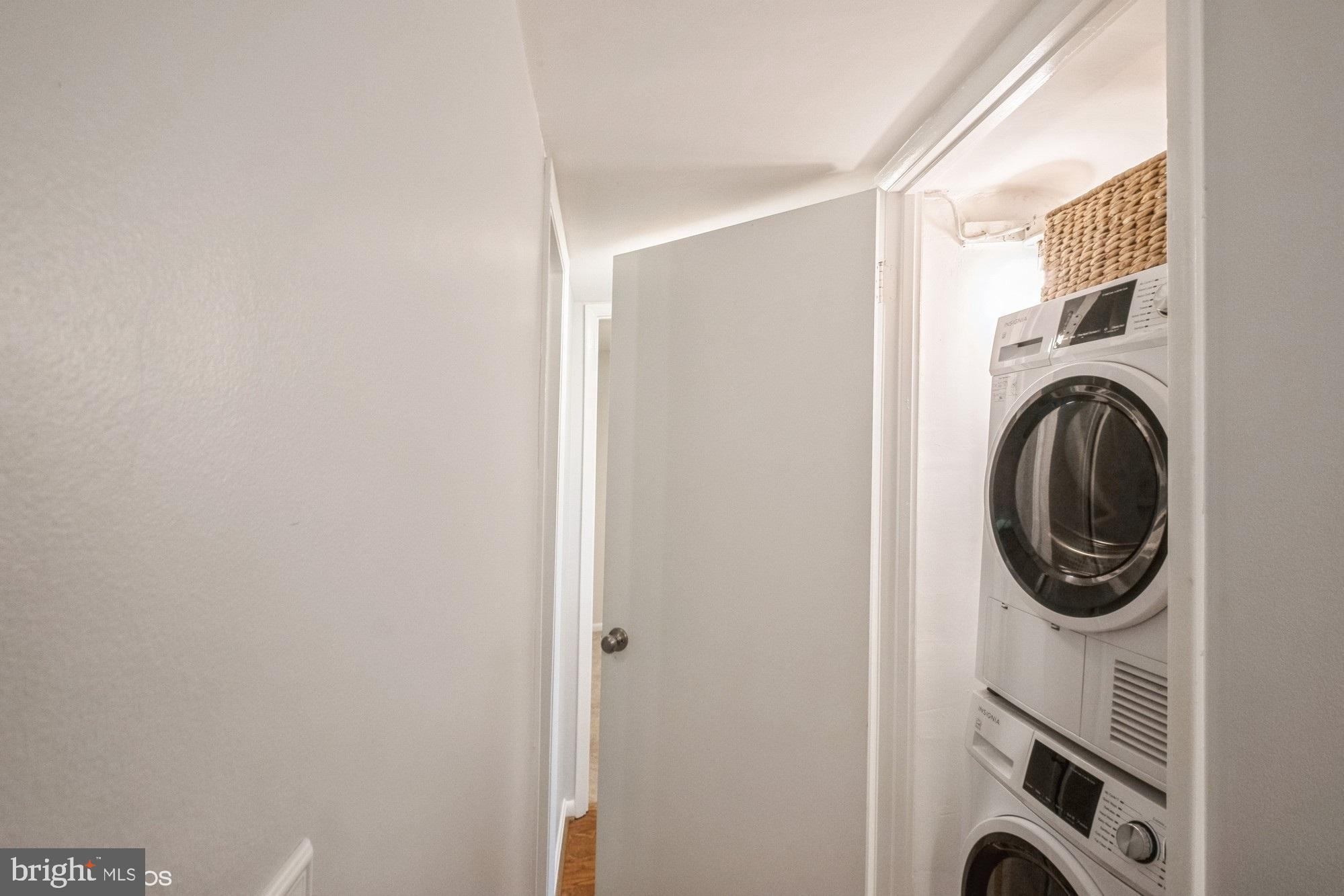 4646 28th Road South, Unit A Arlington, VA 22206 - Photo 21 of 38 In-unit stacked full-sized washer and dryer