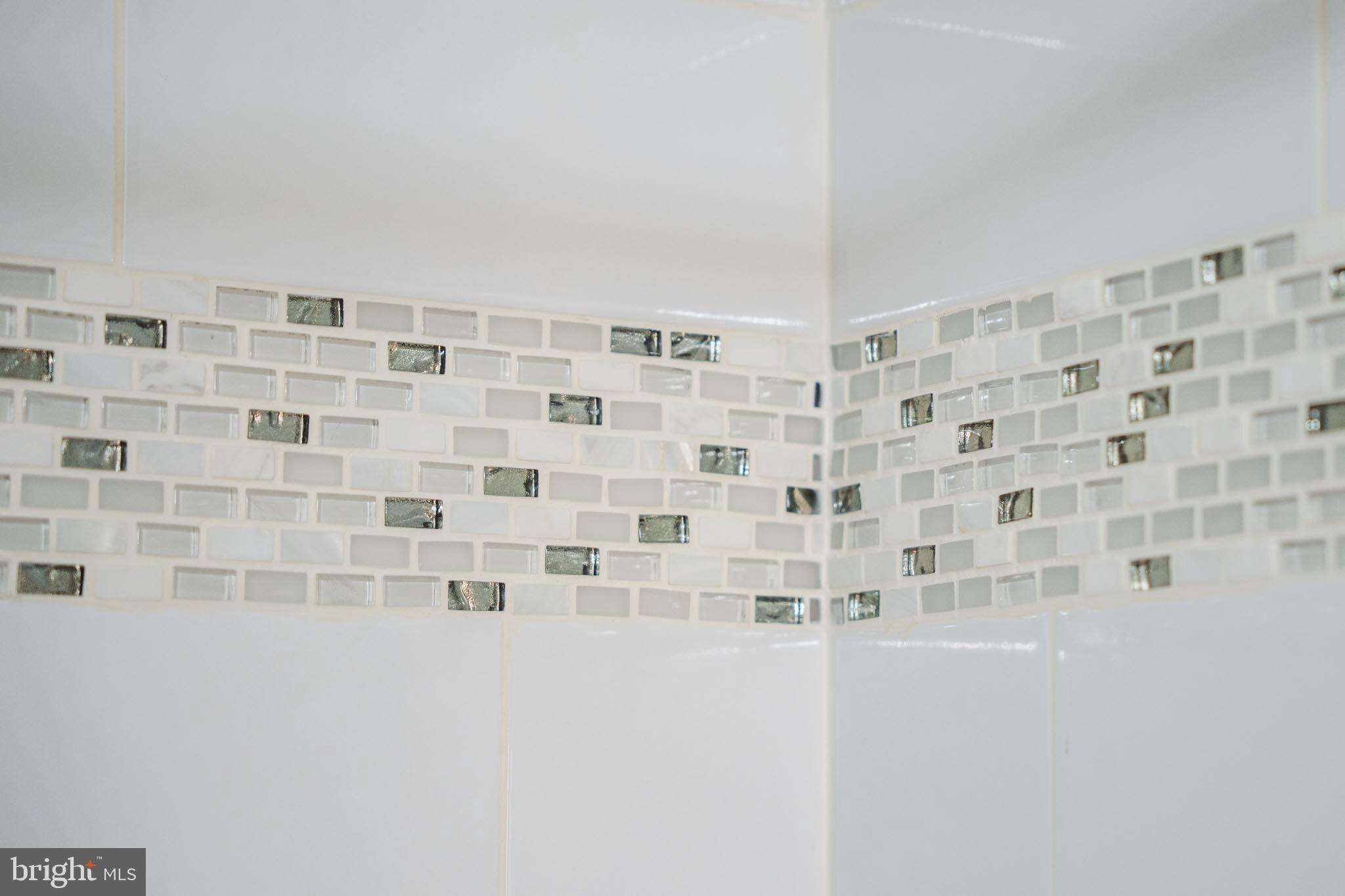 98 Alexander Drive Barnegat, NJ 08005 - Photo 48 of 60 Elegant mosaic tile accents in a bathroom.