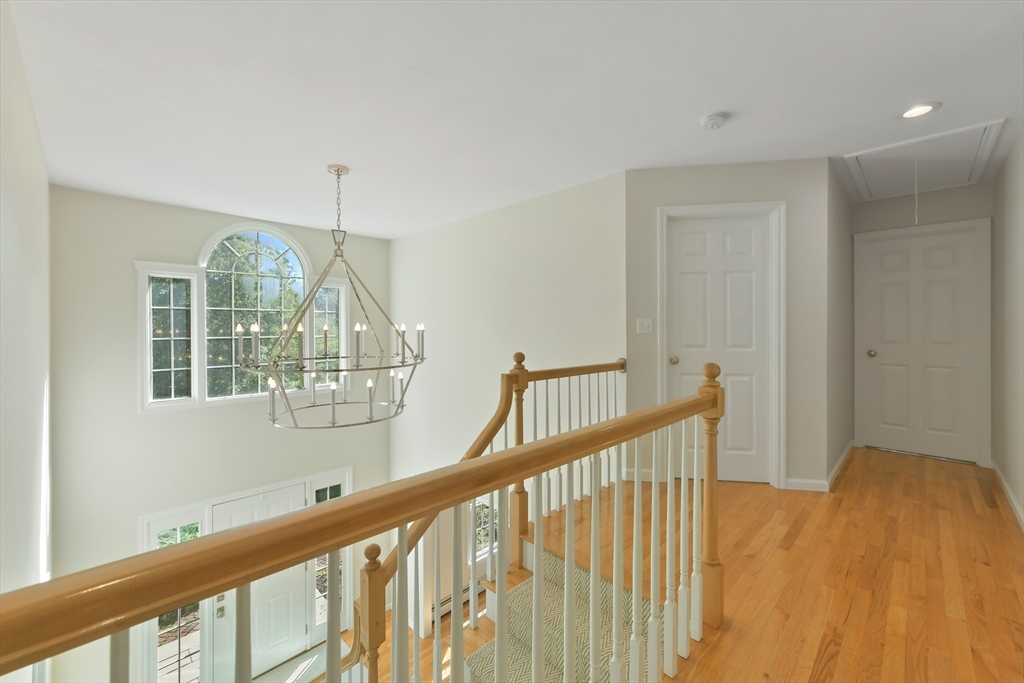 34 Valley Road Boxford, MA 01921 - Photo 19 of 42 a view of staircase with railing and wooden floor