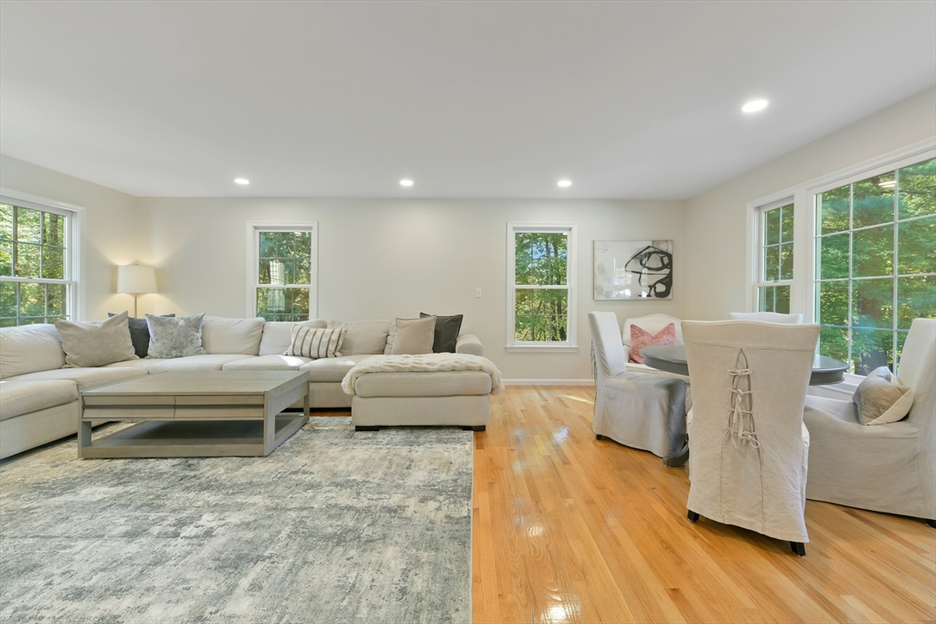 34 Valley Road Boxford, MA 01921 - Photo 9 of 42 a living room with furniture and a large window