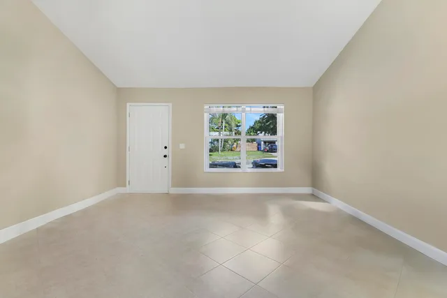 a view of an empty room