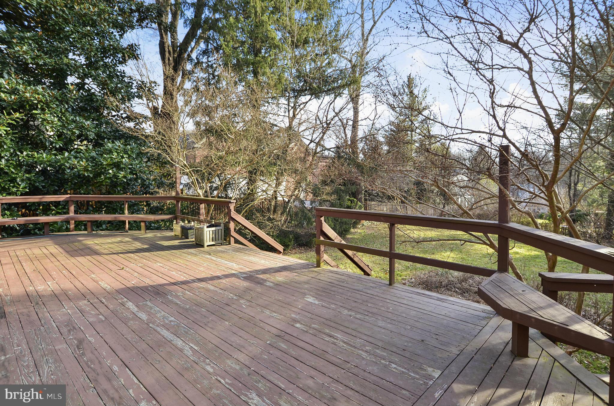 9704 Elrod Road Kensington, MD 20895 - Photo 25 of 30 Huge Deck with Bench Seating