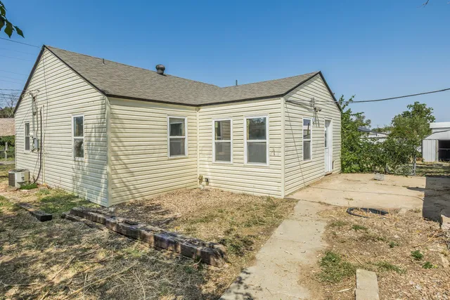 a backyard of a house