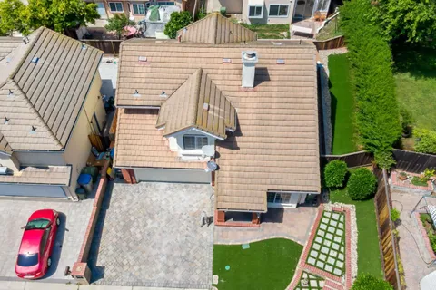 a aerial view of a house
