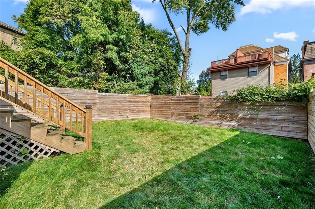 5531 Columbo Street Pittsburgh, PA 15206 - Photo 29 of 34 a view of a back yard of the house