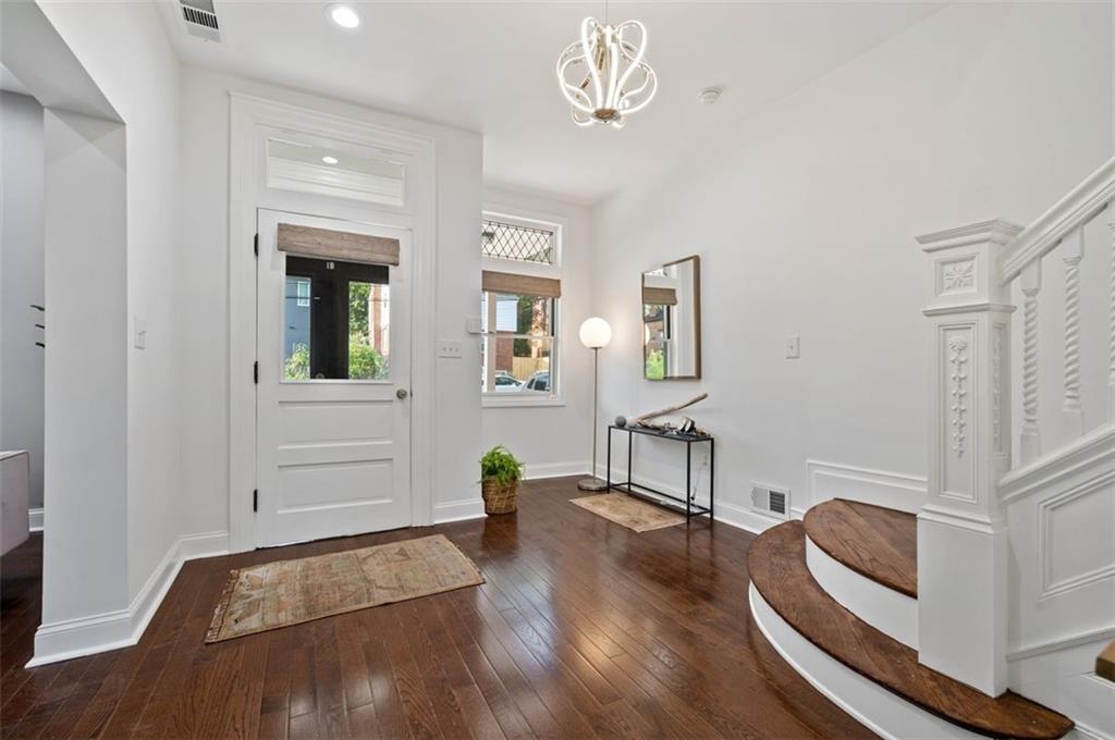 5531 Columbo Street Pittsburgh, PA 15206 - Photo 4 of 34 a view of an entryway with wooden floor