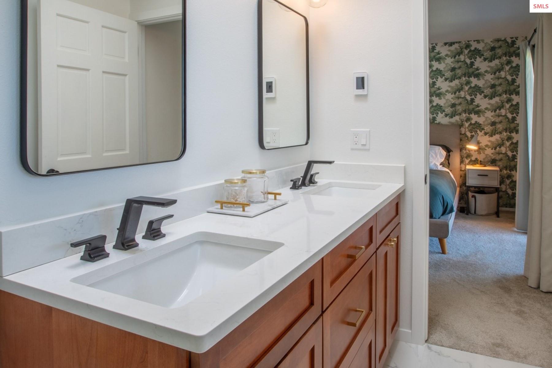 475 Campbell Point Road Laclede, ID 83841 - Photo 27 of 66 Double sink vanity