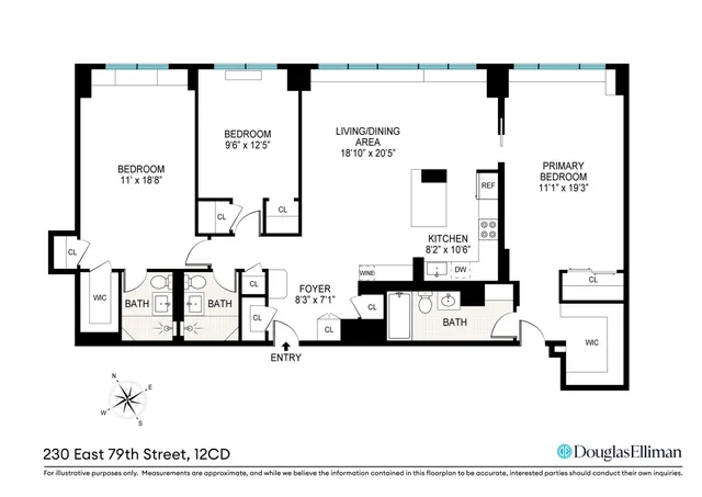 $1,750,000 | 230 East 79th Street, Unit 12CD | Upper East Side