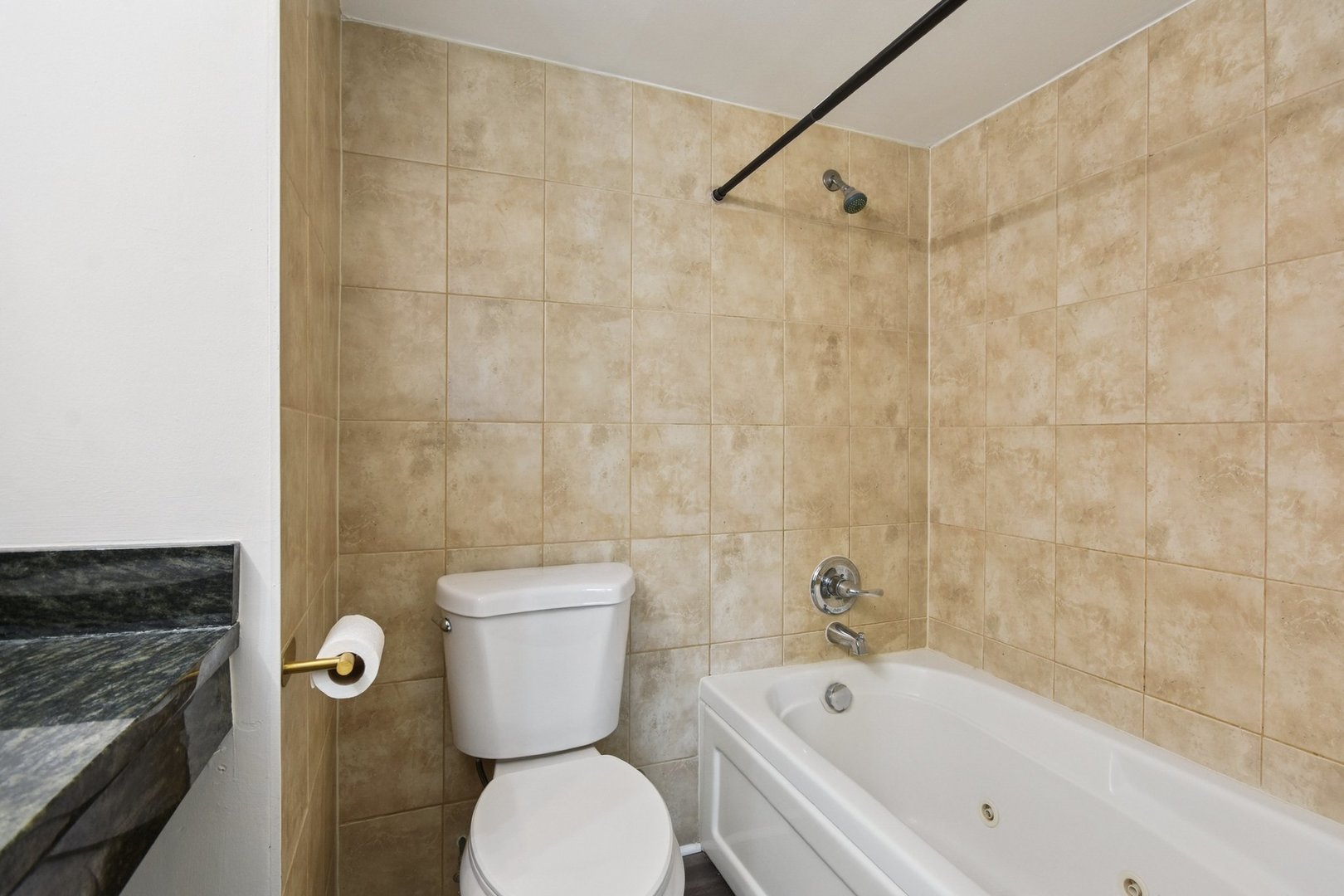 1751 South Washington Street, Unit 1 Naperville, IL 60565 - Photo 12 of 16 a bathroom with a toilet and a bathtub