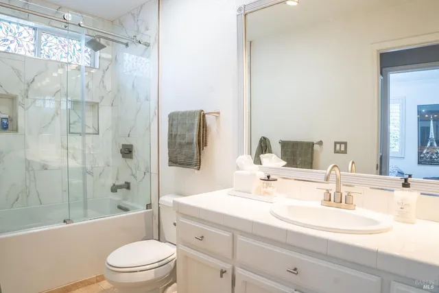 a building outdoor space with furniture and potted plants