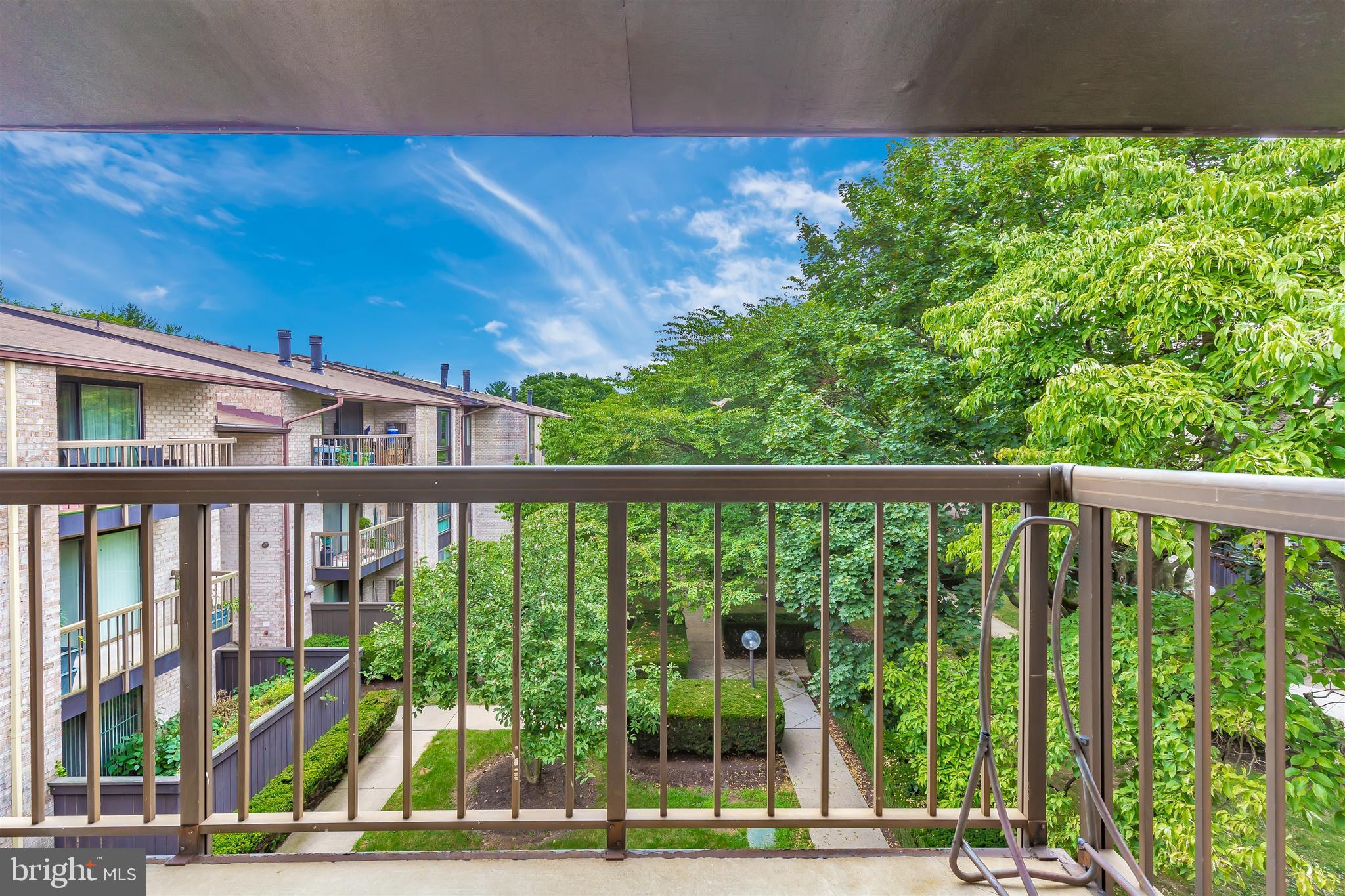 10006 Stedwick Road, Unit 304 Gaithersburg, MD 20886 - Photo 38 of 43 Spacious Balcony Overviewing the Garden