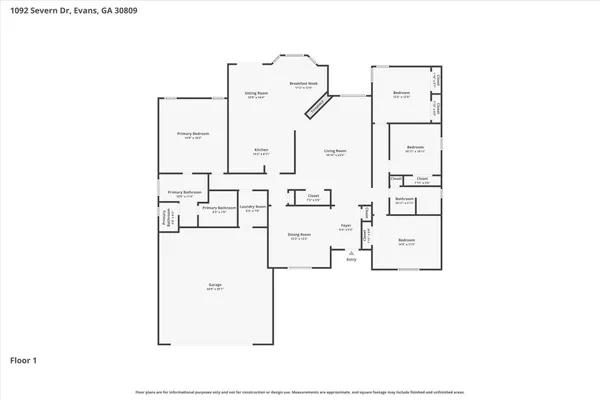 $350,000 | 1092 Severn Drive, Evans, GA 30809