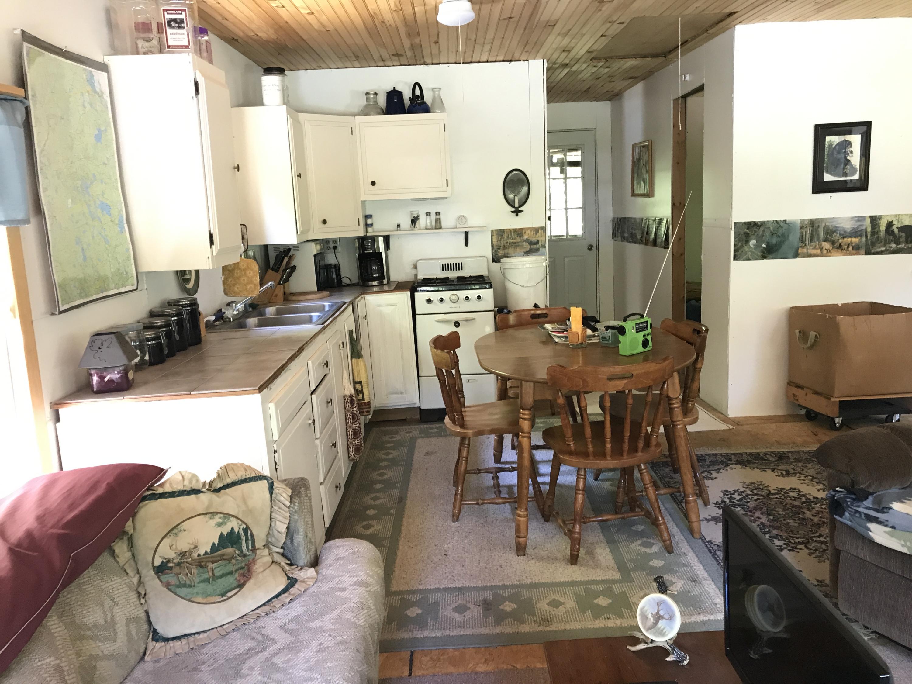 Lot 8 Mill Hill Road Springfield, ME 04487 - Photo 6 of 21 Maine Camp for sale kitchenand dining ar