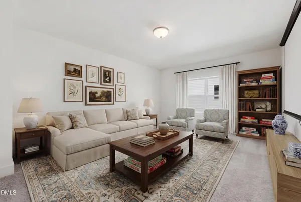 a view of a park with porch and wooden fence