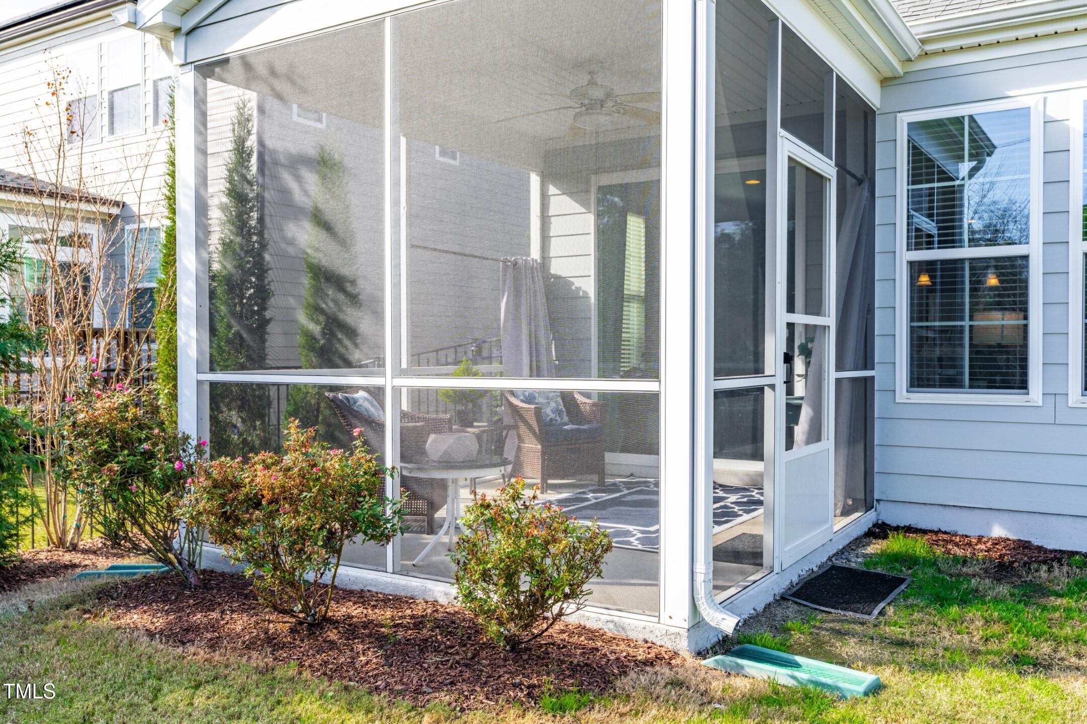 1805 Bodwin Lane Apex, NC 27502 - Photo 33 of 43 a view of a balcony with flower plants