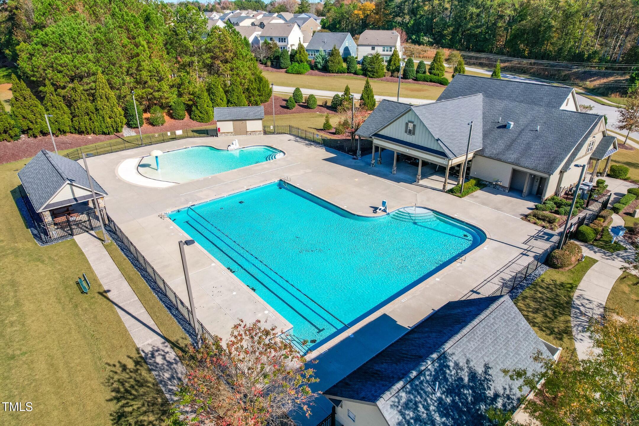 1805 Bodwin Lane Apex, NC 27502 - Photo 39 of 43 an aerial view of a house with pool table and chairs