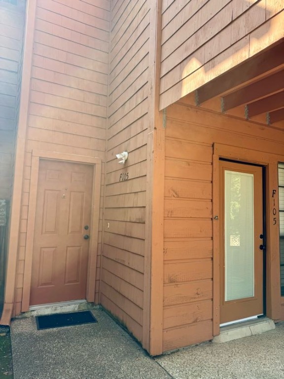 View of exterior entry