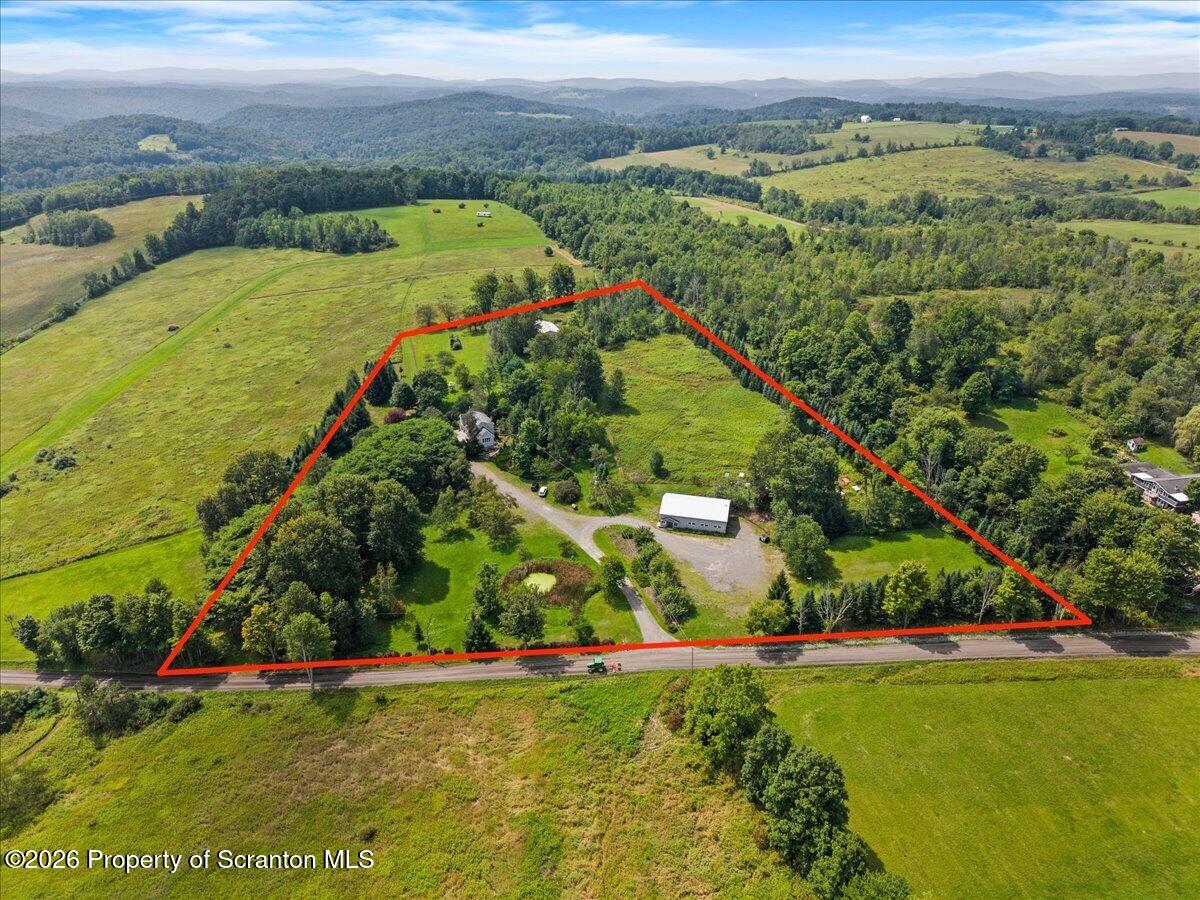 232 Cross Country Road Nicholson, PA 18446 - Photo 3 of 84 003-Aerial Property Outline