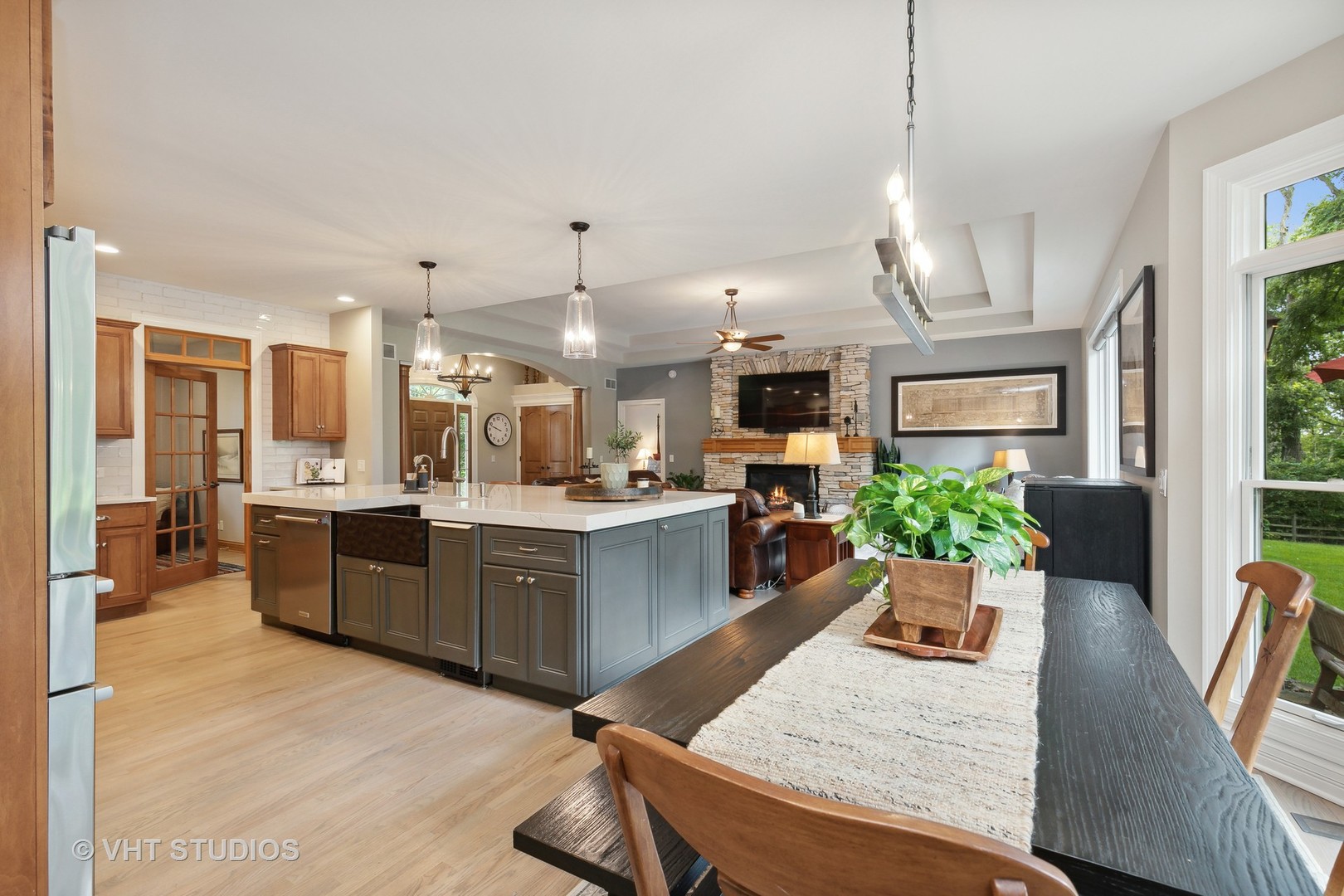 8902 Voss Road Marengo, IL 60152 - Photo 16 of 35 a large kitchen with a table and chairs in it