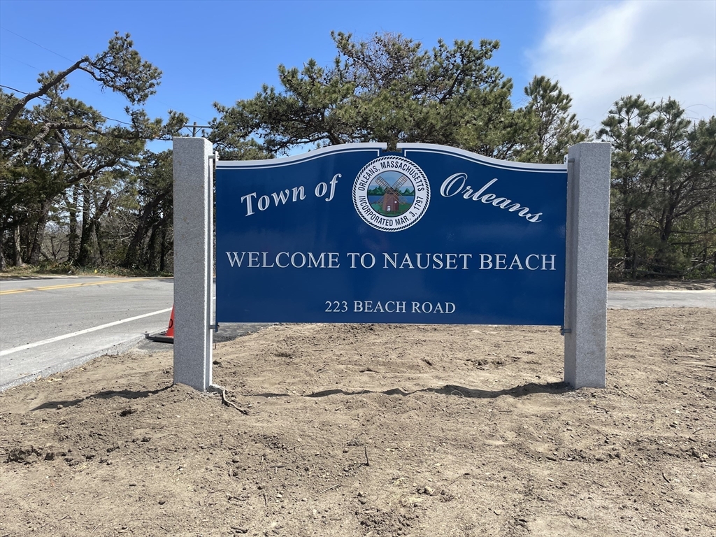 1 Carver Road Brewster, MA 02631 - Photo 28 of 33 a sign board on the side of the road