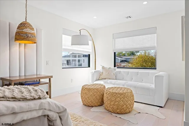 a bedroom with a bed and a cabinets