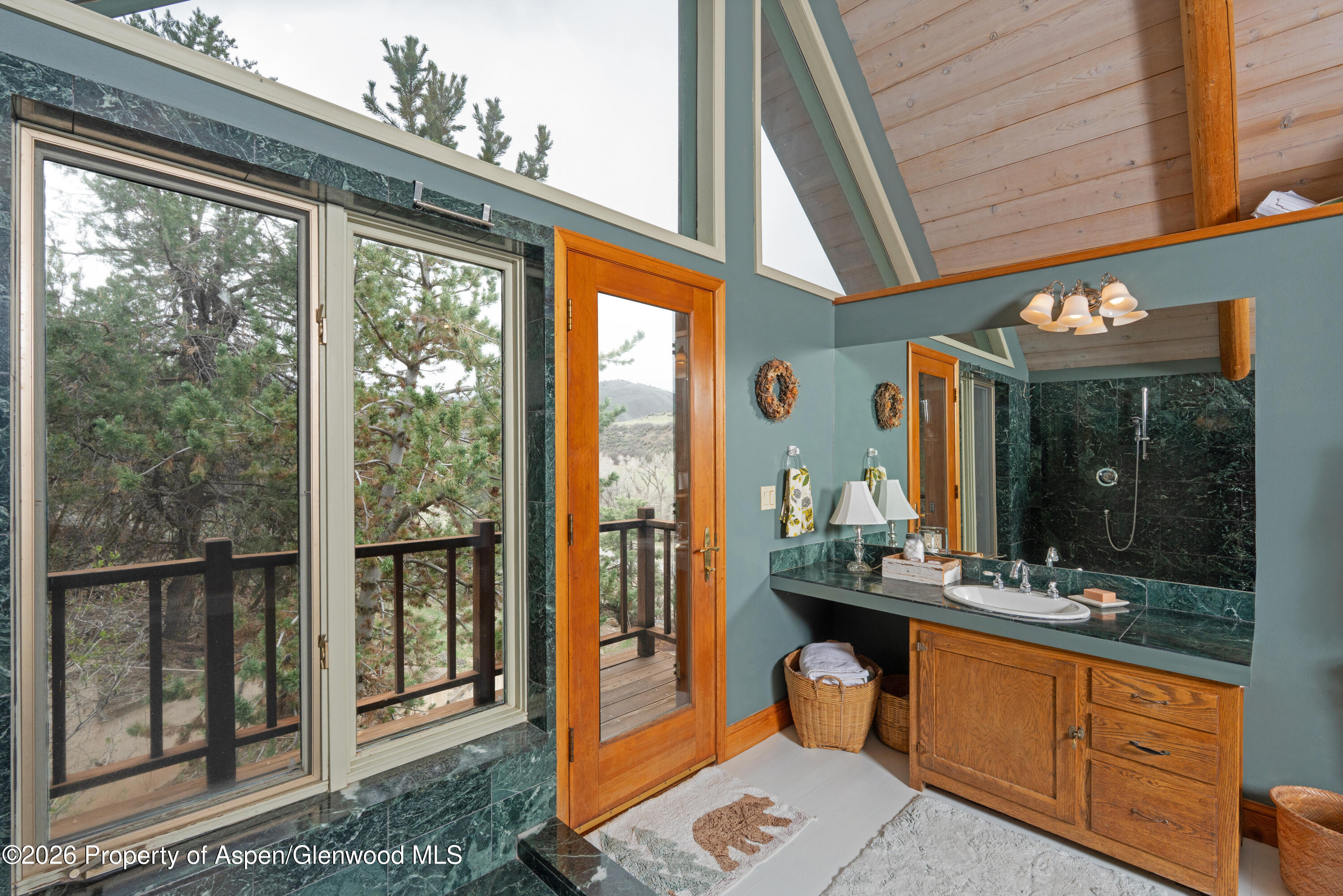422 Sopris Creek Road Basalt, CO 81621 - Photo 19 of 50 Upstairs Bathroom Opens to Deck