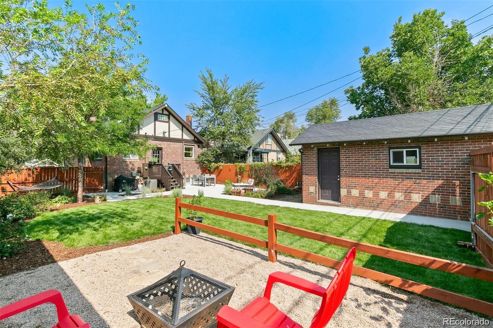 2740 Fillmore Street Denver, CO 80205 - Photo 40 of 45 a view of backyard with a garden and deck