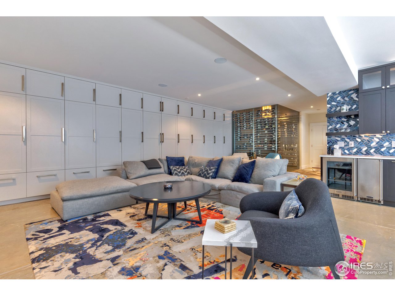 3191 9th Street Boulder, CO 80304 - Photo 31 of 40 a living room with furniture and a fireplace
