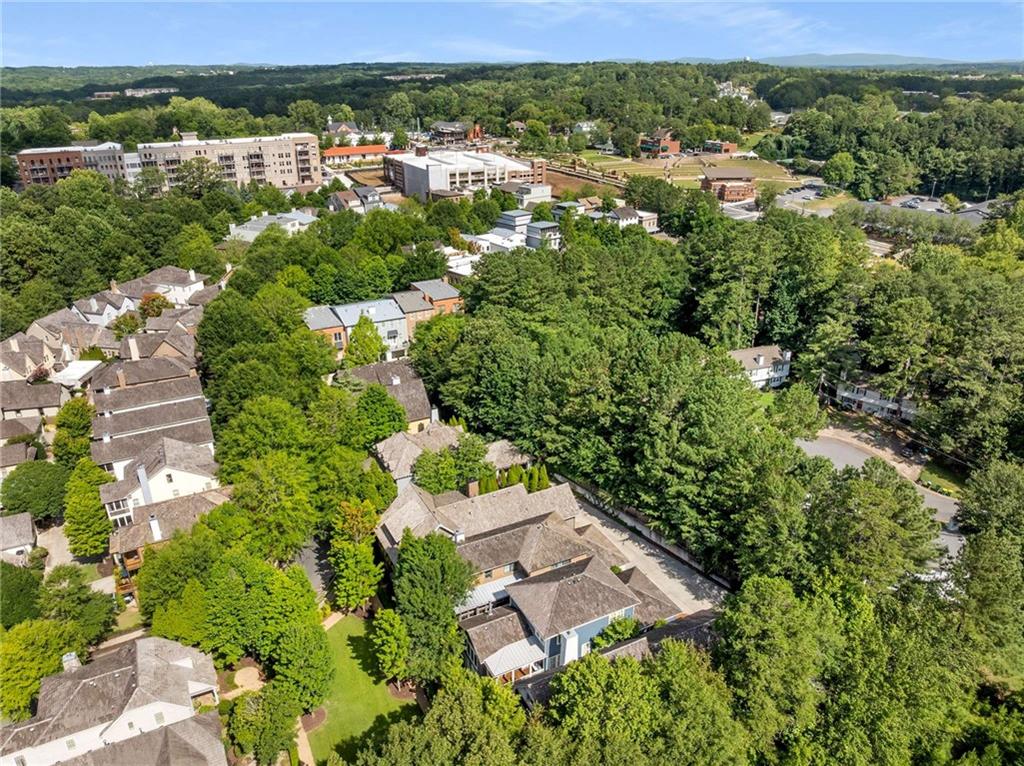 147 Hubbard Road Woodstock, GA 30188 - Photo 48 of 56 an aerial view of residential houses with outdoor space and trees