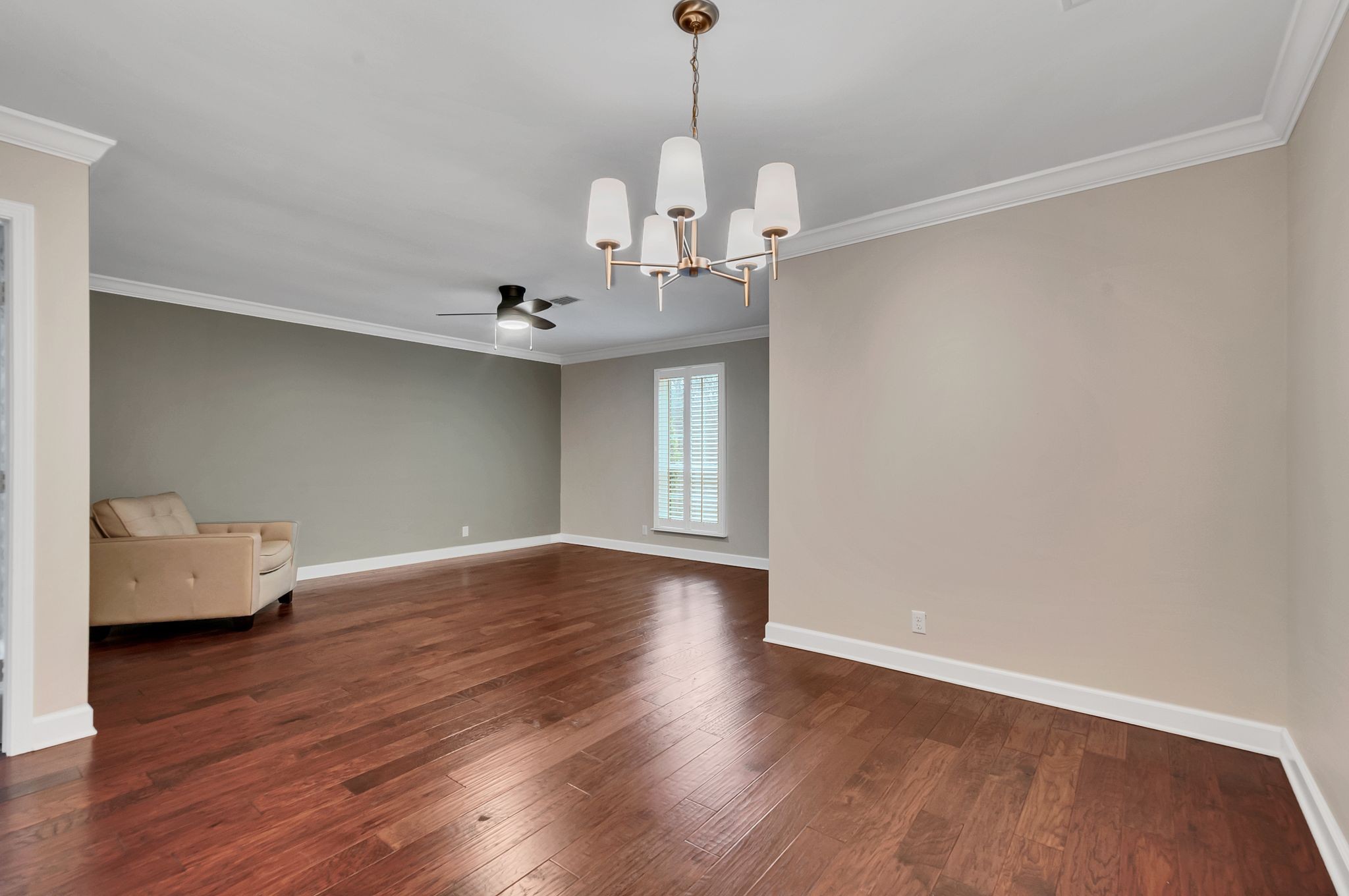 1343 General George Patton Road Nashville, TN 37221 - Photo 11 of 41 a view of an empty room with wooden floor and a window
