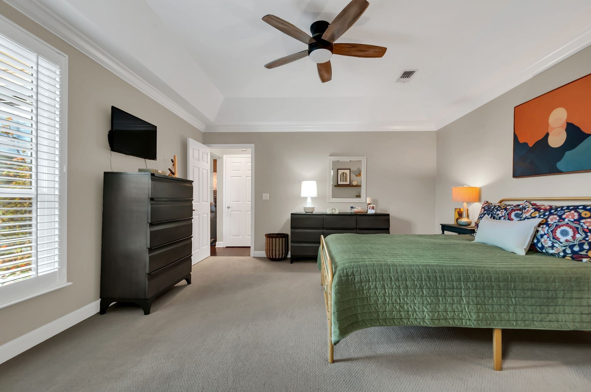 1343 General George Patton Road Nashville, TN 37221 - Photo 27 of 41 a bedroom with a bed and a television
